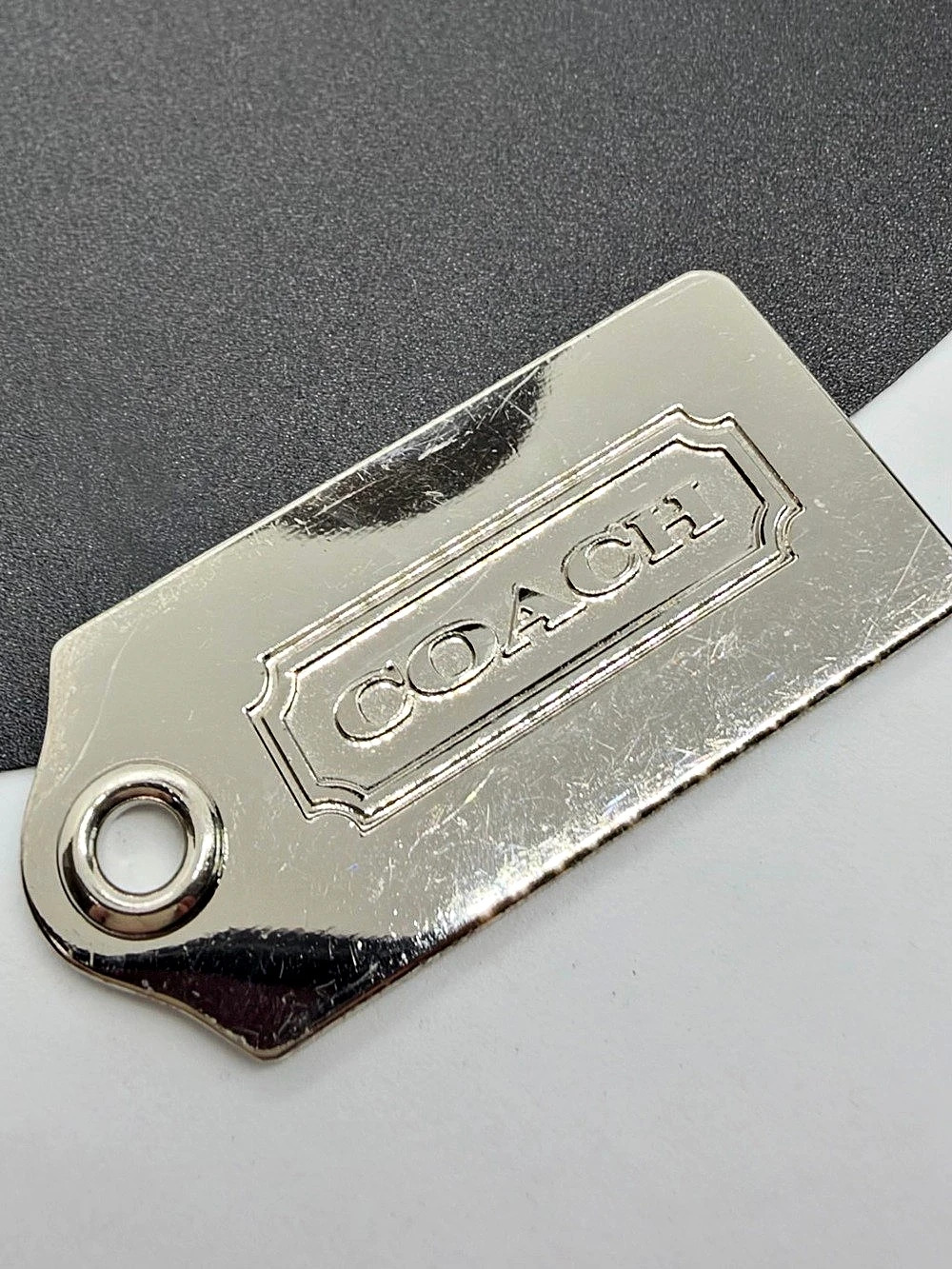 Coach Silver Metal Hang Tag Bag Charm Fob Replacement Est 1941